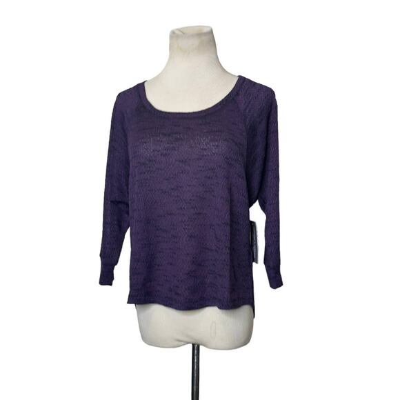 Threads 4 Thought purple short sleeves lightweight sweater size small - Picture 9 of 12